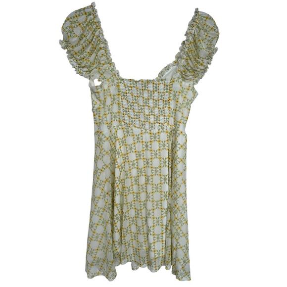 Urban Outfitters Mesh Floral Milkmaid Dress, NWOT - Picture 3 of 6